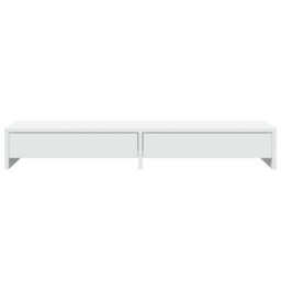 Walplus Monitor Stand With Drawers White 100X27X15 Cm Engineered Wood - thumbnail 4