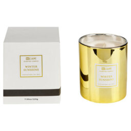 Beliani Set Of 3 Scented Candles Metallic Glamour Soy Wax Sweet Notes - thumbnail 5