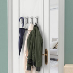Adhesive Wall Hook, Bathroom Towel Holder, Kitchen Dishcloth Hook, Adhesive Coat Hook, No Drilling Required Wall Mount, 4 Pieces - thumbnail 4