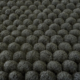 Allure Bath Fashions Luxury Non Slip Chunky Bobble Bath Mat - Charcoal Grey - thumbnail 3