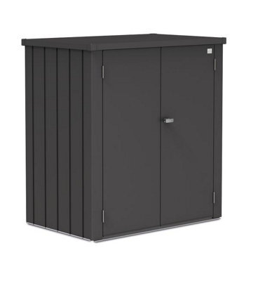 Biohort High Quality 4Ft X 3Ft Romeo Garden Patio Locker - Metallic Dark Grey - image 1