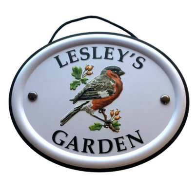 Mulberry Studios Decorative Bird Garden Sign - Lesley's Garden