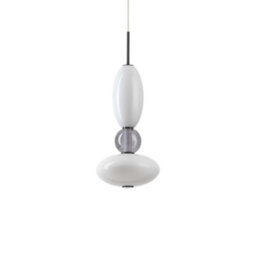 Ideal Lux Lumiere Integrated Led Slim Pendant Ceiling Light Black 3050Lm 3000K - thumbnail 1