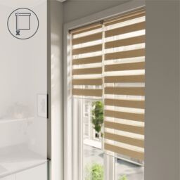 GoodHome Brize Corded Mottled Natural Day & Night Roller Blind (W)90Cm (L)180Cm - thumbnail 8