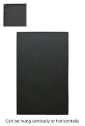 Mirroroutlet The Genestra Black Modern Wall Leaner Garden Mirror 200 X 120Cm - thumbnail 4