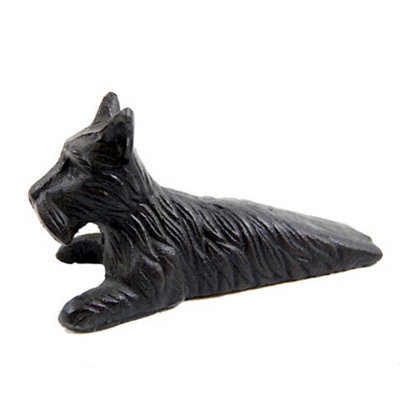 Animal Crackers Scottish Terrier Dog Shaped Door Wedge In Solid Cast Iron - image 1