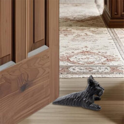Animal Crackers Scottish Terrier Dog Shaped Door Wedge In Solid Cast Iron - thumbnail 2