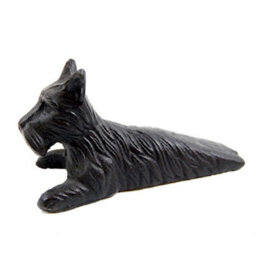 Animal Crackers Scottish Terrier Dog Shaped Door Wedge In Solid Cast Iron