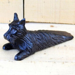 Animal Crackers Scottish Terrier Dog Shaped Door Wedge In Solid Cast Iron - thumbnail 3