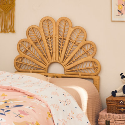 Sweeek - Natural Rattan Headboard Anggun 90X90X100 Cm