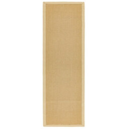 Modern Bordered Rug, Natural Fibres Rug For Living Room, Plain Bedroom Rug, 4mm Thick Easy To Clean Rug-68Cm X 300Cm (Runner) - thumbnail 5