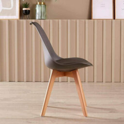 Kosy Koala Round Dining Table And 4 Chairs Grey Tulip Wood Circular Table - thumbnail 4