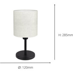 Loops Stylish Modern Black Table Lamp For Indoor Home Décor - thumbnail 4