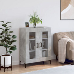 Berkfield Classic Sideboard Concrete Grey 69.5X34X90 Cm Engineered Wood - thumbnail 2