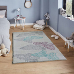Aspect Furniture Open Butterfly Area Rug In Light Grey Background,80 X 150Cm - thumbnail 2
