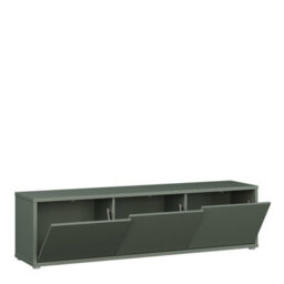 Furniture To Go Alice Springs Wide Tv Cabinet With 3 Doors Push-To-Open In Sage Green - thumbnail 5