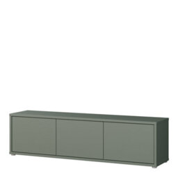 Furniture To Go Alice Springs Wide Tv Cabinet With 3 Doors Push-To-Open In Sage Green - thumbnail 4