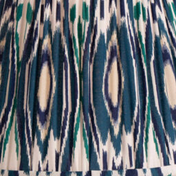 Pacific Lifestyle 45Cm Blue Patterned Tapered Lampshade Cone Table Floor Lamp Shade - thumbnail 3