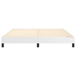 Vidaxl Box Spring Bed Frame White Super King Faux Leather (Uk/ie/fi/no Only) - thumbnail 5