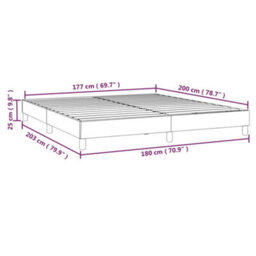 Vidaxl Box Spring Bed Frame White Super King Faux Leather (Uk/ie/fi/no Only) - thumbnail 9
