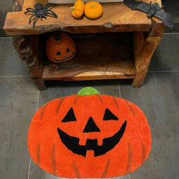 Slips Away Pumpkin Bath Mat Non-Slip 60 X 80Cm  Halloween Super Soft  Absorbent Accent Rug - thumbnail 5