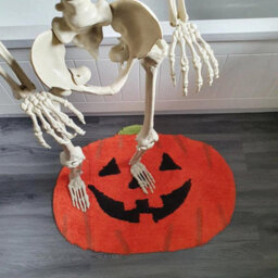 Slips Away Pumpkin Bath Mat Non-Slip 60 X 80Cm  Halloween Super Soft  Absorbent Accent Rug - thumbnail 7
