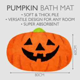 Slips Away Pumpkin Bath Mat Non-Slip 60 X 80Cm  Halloween Super Soft  Absorbent Accent Rug - thumbnail 4