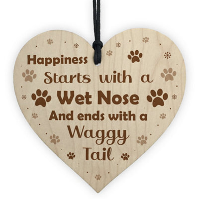 Red Ocean Dog Puppy Signs And Plaques Gift For Dog Lovers Novelty Funny Dog Sign For Home - image 1