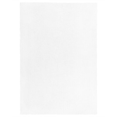 Beliani Shaggygy Rug Demre White 140 X 200 Cm - image 1