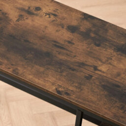 Rustic Brown & Black  140X84Cm Corner Computer Desk Workstation Table With Office Laptop - thumbnail 5