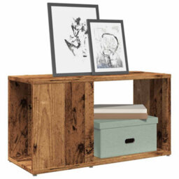 Berkfield Tv Cabinet Old Wood 60X24X32Cm Engineered Wood - thumbnail 1