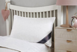 Littens Junior Cot Bed Goose Feather & Down Pillow, Kids, Toddler, Cotton (40Cm X 60Cm) - thumbnail 2