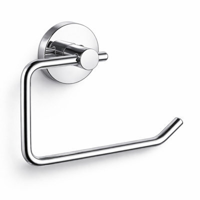Billtix Chrome  Toilet Roll Holder Wall Mounted, Modern Square Shape Toilet Paper And Tissue Paper Holder For Bathrooms - image 1