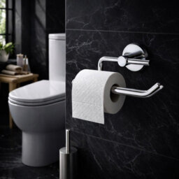 Billtix Chrome  Toilet Roll Holder Wall Mounted, Modern Square Shape Toilet Paper And Tissue Paper Holder For Bathrooms - thumbnail 8