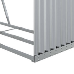 Walplus Log Holder Silver 120X45X140 Cm Galvanised Steel - thumbnail 8