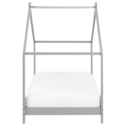 Beliani Kids Bed House Pine Wood Orlu 90 X 200 Cm (Eu Single) Grey - thumbnail 4
