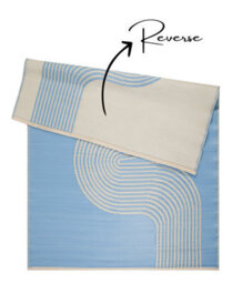The Rugs Reversible Waterproof Abstract Outdoor Rug Urban 1010 Blue&beige - thumbnail 3