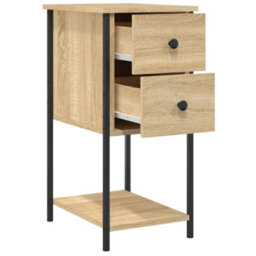 Berkfield Bedside Cabinet Sonoma Oak 32X42X70 Cm Engineered Wood - thumbnail 5
