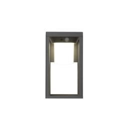 Luminosa Lighting Luminosa Bow Led Outdoor Wall Lantern Urban Grey, Opal, Warm-White 3000K, Ip44 - thumbnail 5