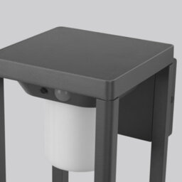 Luminosa Lighting Luminosa Bow Led Outdoor Wall Lantern Urban Grey, Opal, Warm-White 3000K, Ip44 - thumbnail 4