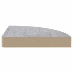Vidaxl Wall Corner Shelves 2 Pcs Concrete Grey 35X35X3.8 Cm Mdf - thumbnail 6