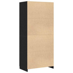 Walplus Wardrobe With Storage Black 90 X 52 X 200 Cm Engineered Wood - thumbnail 6