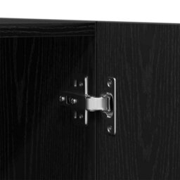 Walplus Wardrobe With Storage Black 90 X 52 X 200 Cm Engineered Wood - thumbnail 9