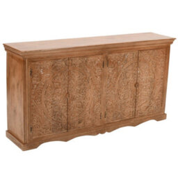 Wyld Haus Brighton Xl Whitewashed Mango Wood Sideboard With 4 Doors - thumbnail 3