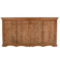 Wyld Haus Brighton Xl Whitewashed Mango Wood Sideboard With 4 Doors - thumbnail 2