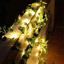 10M Led Maple Leaf String Lights For Home Wedding Patio Christmas Deco Green Leaf  Rattan R - thumbnail 5