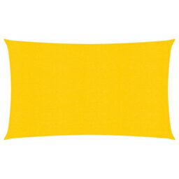 Berkfield Sunshade Sail 160 G/m2 Yellow 2.5X5 M Hdpe - thumbnail 1