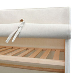 Berkfield Wardrobe Fabric And Pinewood 110X40X170 Cm - thumbnail 6