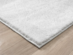 Comfy Washable Low Pile Living Room Area Rug - Anti-Slip Felt Backing Silver 120Cm X 160Cm - thumbnail 4