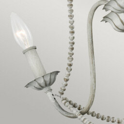 Luminosa Lighting Elstead Feiss Maryville 3 Light Chandelier Washed Grey - thumbnail 4